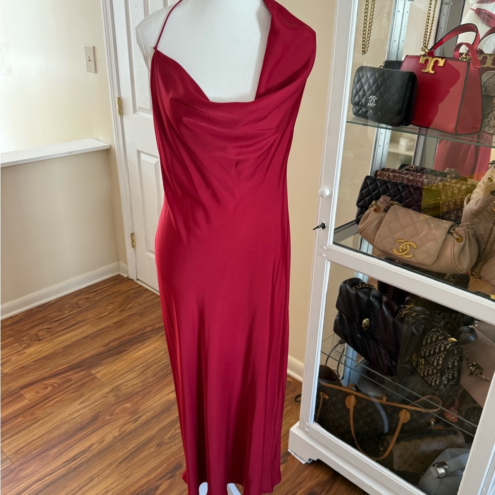 Zara One Shoulder Red Dress